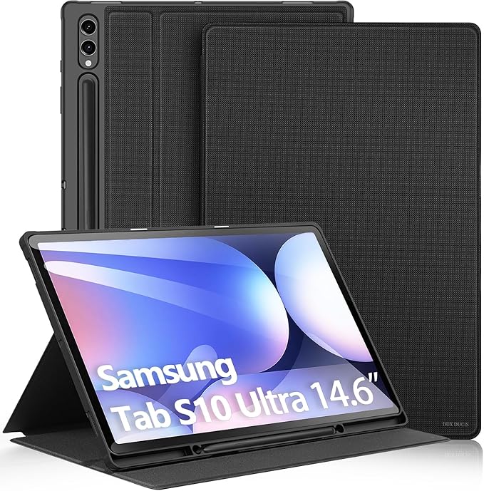 DUXDUCIS SAMSUNG TAB S10 ULTRA/S9 ULTRA/S8 ULTRA DOMO SERIES CASE BLACK DOMO474