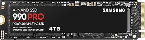 SAMSUNG 990 PRO 4TB PCIE 4.0 NVME M.2 2280 INTERNAL SSD MZ-V9P4T0BW