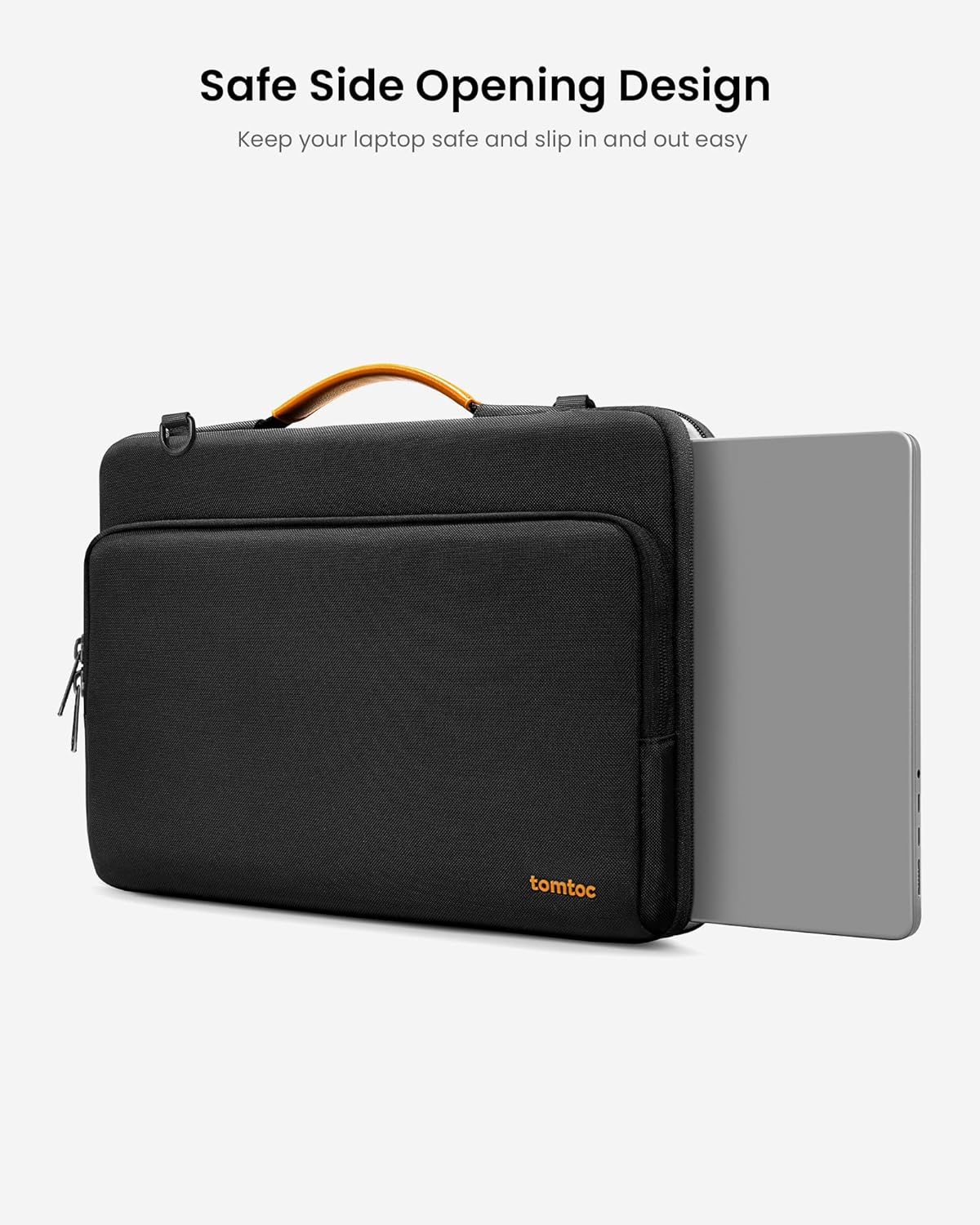 TOMTOC DEFENDER A40 13.5-14 INCH LAPTOP SHOULDER BAG BLACK A40D3D1 thumbnail 6