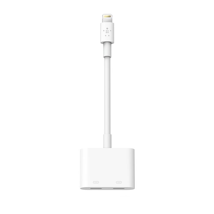 BELKIN LIGHTNING AUDIO + CHARGE ROCKSTAR F8J198BT WHITE