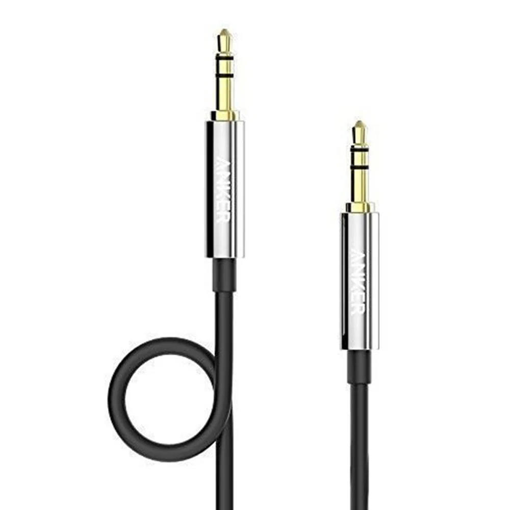 ANKER 3.5 MALE TO MALE AUDIO CABLE BLACK A7123H12