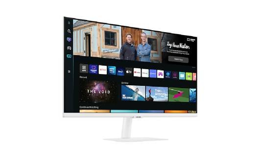 SAMSUNG 27" M5 FLAT MONITOR FULL HD WITH SMART TV EXPERIENCE NEW WHITE LS27BM501EMXUE