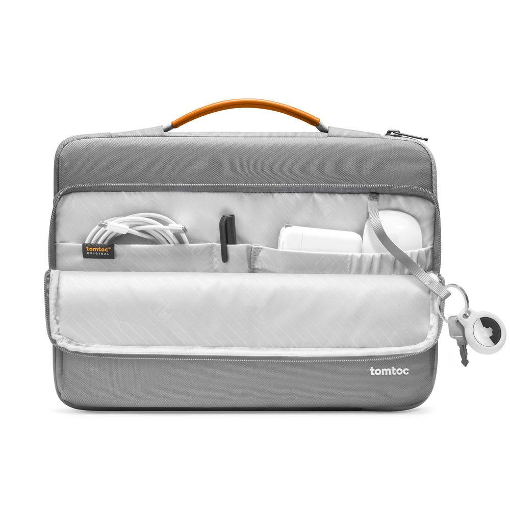TOMTOC DEFENDER A14 13 INCH LAPTOP BRIEFCASE GRAY A14C2G4 thumbnail 3