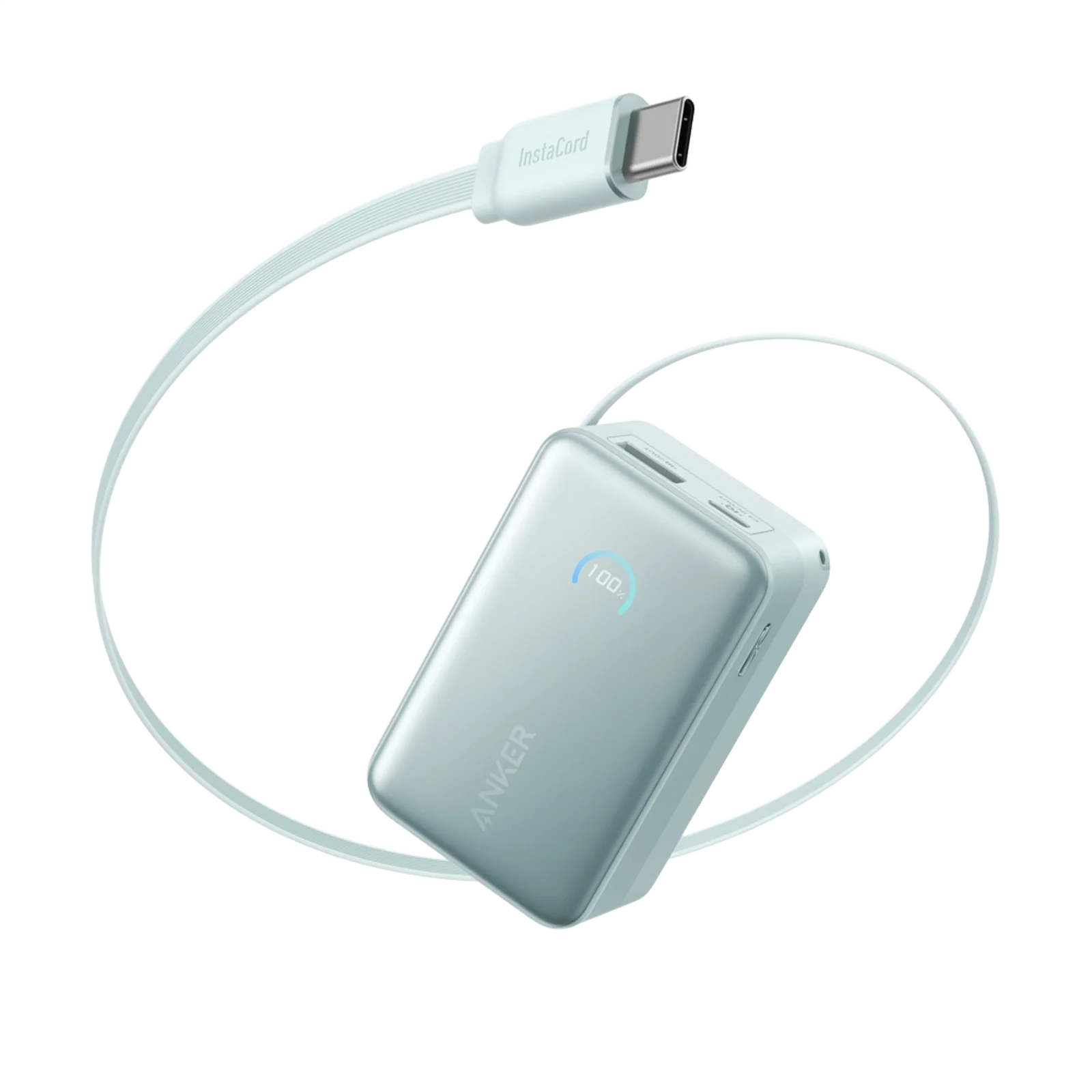 ANKER NANO POWER BANK 10K 45W USB-C CABLE GREEN A1638H61