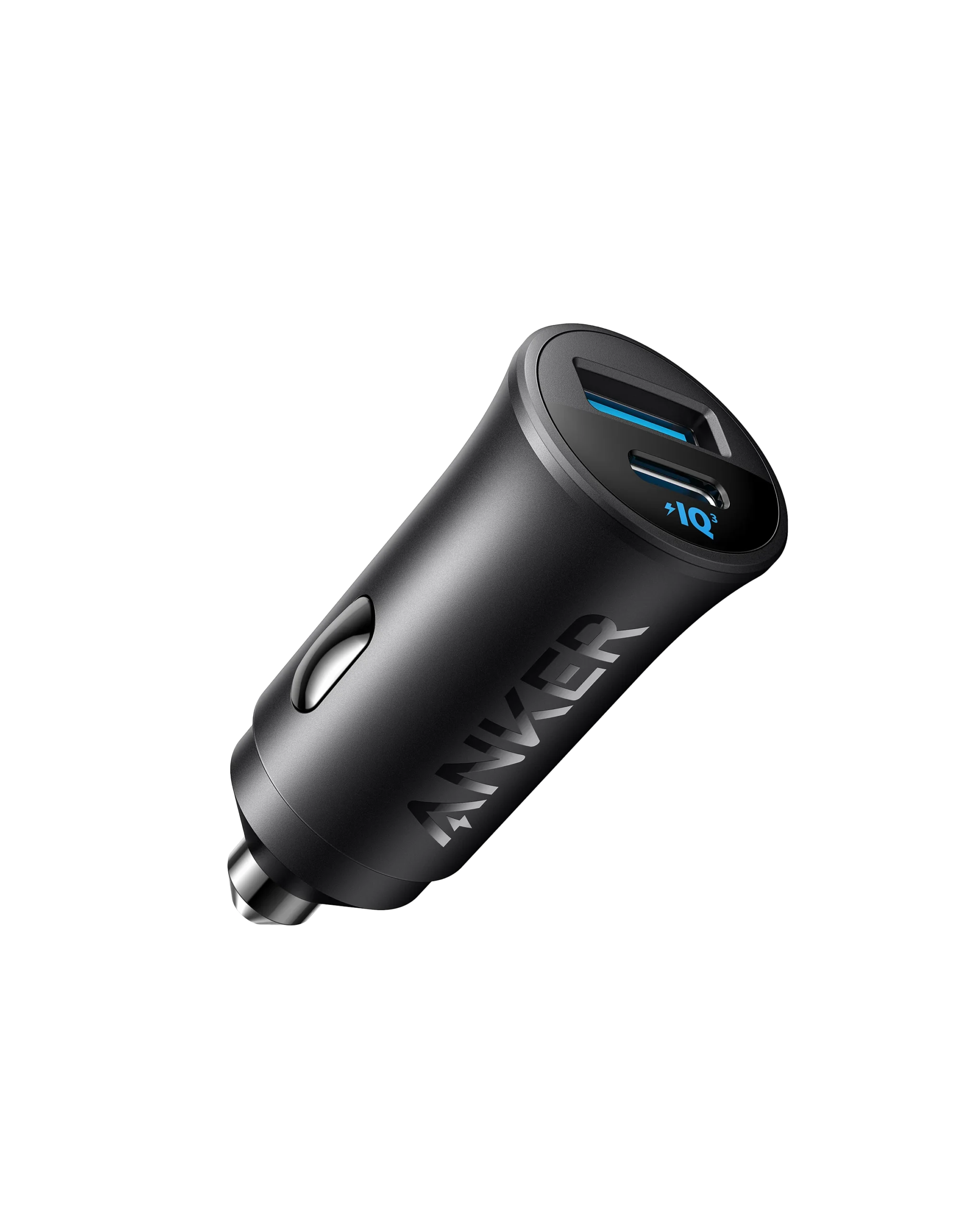 ANKER UITRA COMPACT DUAL PORT CAR CHARGER 30 W  WITH 2 PORT BLACK A2741H11
