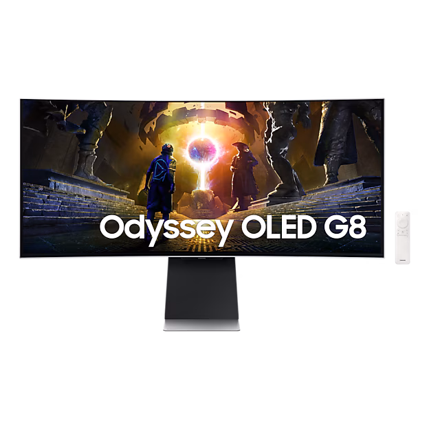 SAMSUNG 34 INCH G8 ODYSSEY OLED ULTRA WIDE QHD 175HZ 0.03MS GAMING MONITOR LS34DG852SMXUE