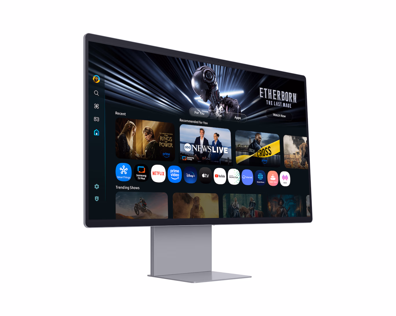 SAMSUNG 32 INCH M9 4K QD-OLED VISION 165HZ 0.03MS SMART MONITOR SILVER LS32FM902SMXUE thumbnail 2