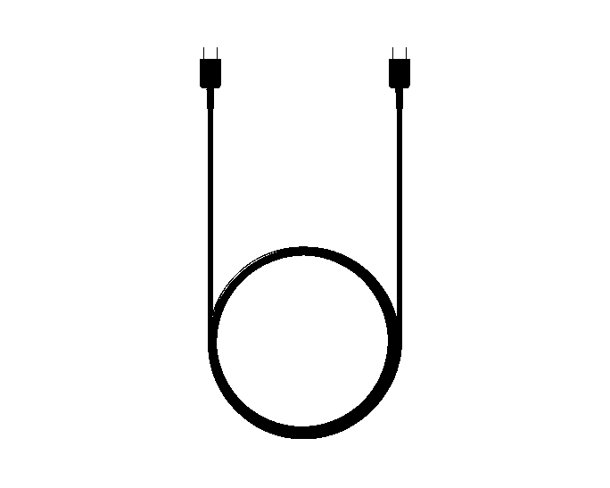 SAMSUNG USB-C TO USB-C 3A 1.8M CABLE BLACK EP-DX310JBEGWW