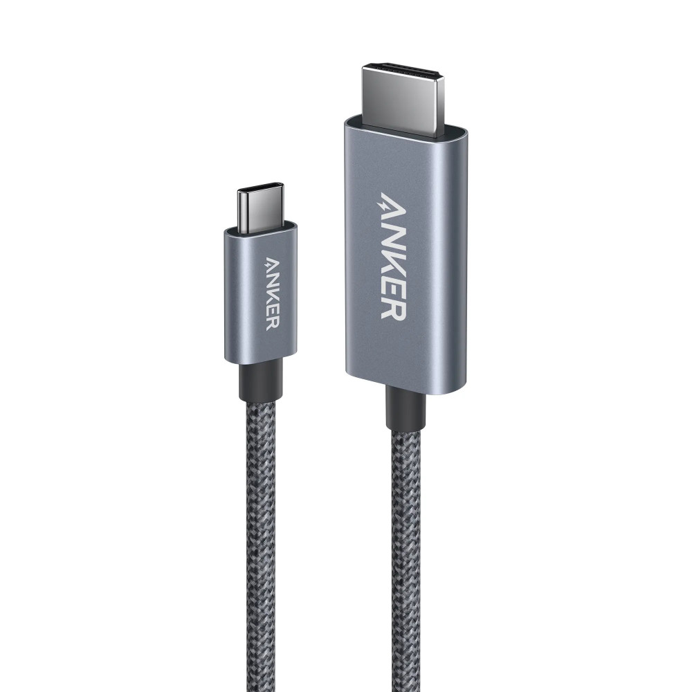 ANKER NANO USB-C TO HDMI BRAIDED CABLE 3FT GREY A87E0H11
