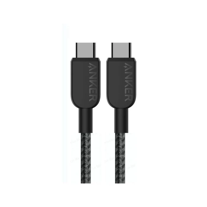 ANKER USB C TO USB C CABLE BRAIDED 240W 3FT BLACK A81D5H11