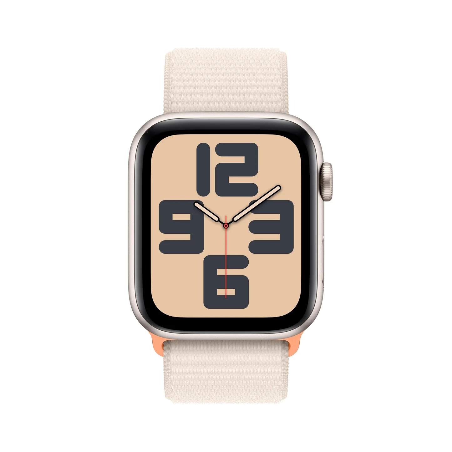 APPLE WATCH SE GPS 44MM (2ND GENERATION) STARLIGHT ALUMINIUM CASE WITH STARLIGHT SPORT LOOP MRE63