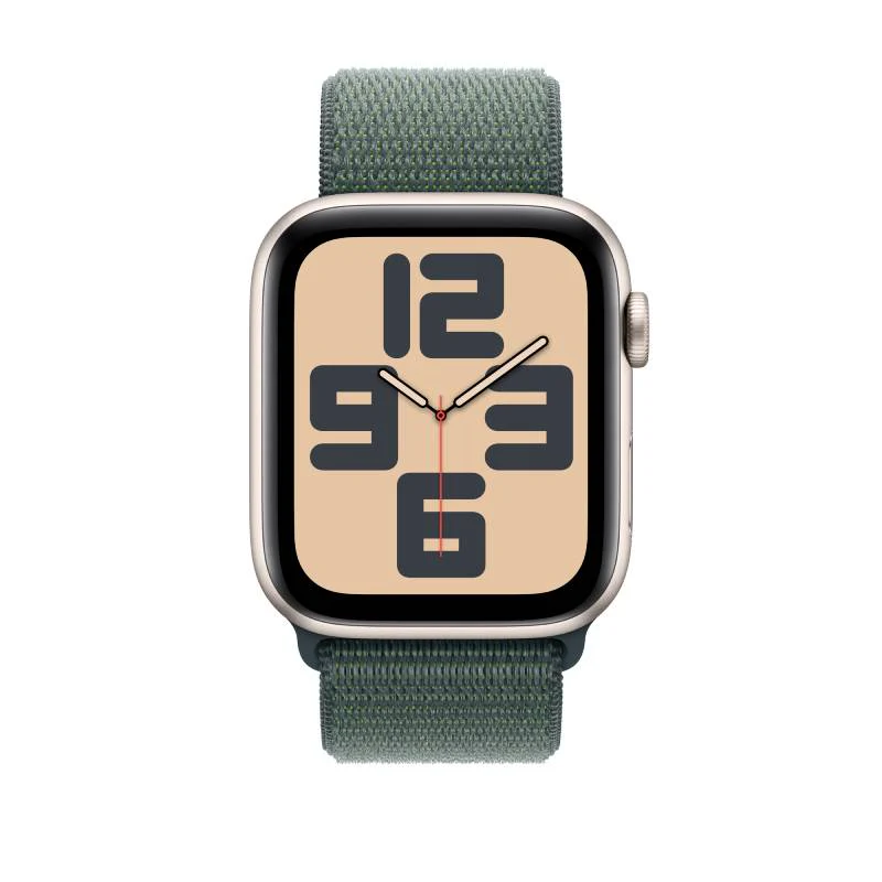APPLE WATCH SE (2ND GENERATION) 44MM GPS STARLIGHT ALUMINIUM WITH LAKE GREEN SPORT LOOP MXEW3
