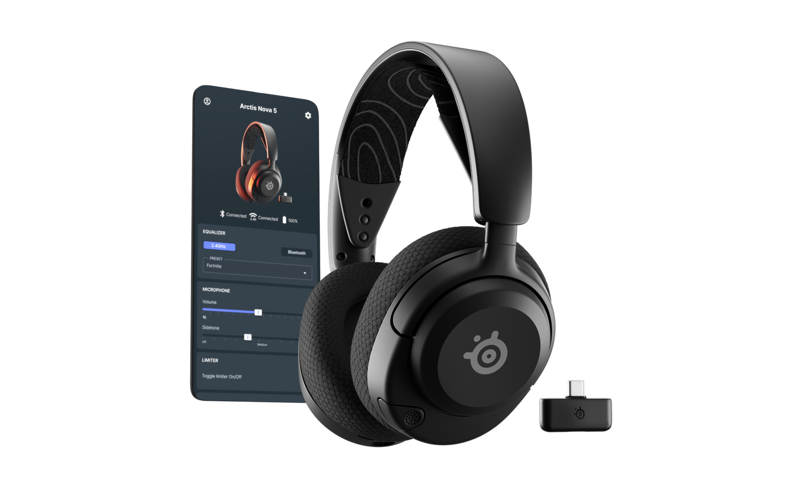 SteelSeries Arctis Nova 5 Wireless Headset - Bluetooth & 2.4GHz, Immersive Sound 61670