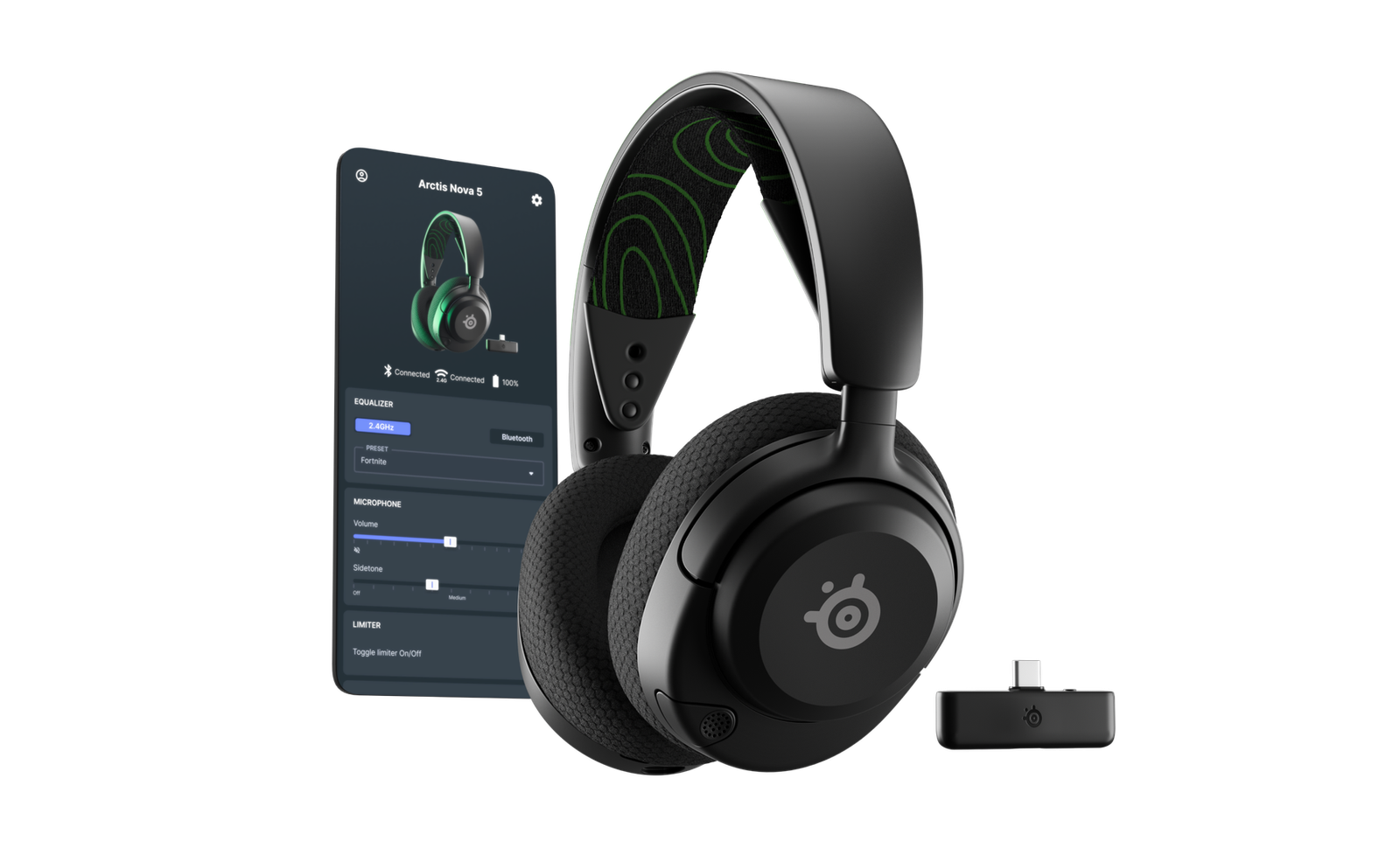 SteelSeries Arctis Nova 5X Wireless Multi-System Gaming Headset - Black 61676