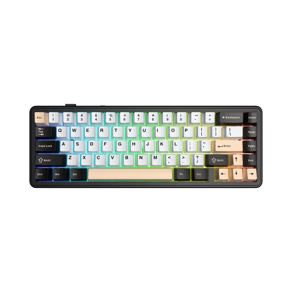 AULA 65 KEYS RGB 65% MECHANICAL GAMING KEYBOARD TRI-MODE STAR VECTOR SWITCH GRADIENT PINK F65