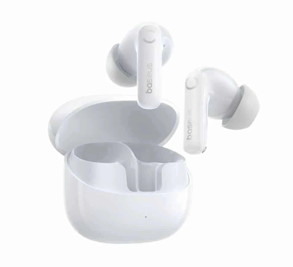 BASEUS BASS BPI NC IN EAR TRUE WIRELESS EARBUDS MOON WHITE A0010705WT