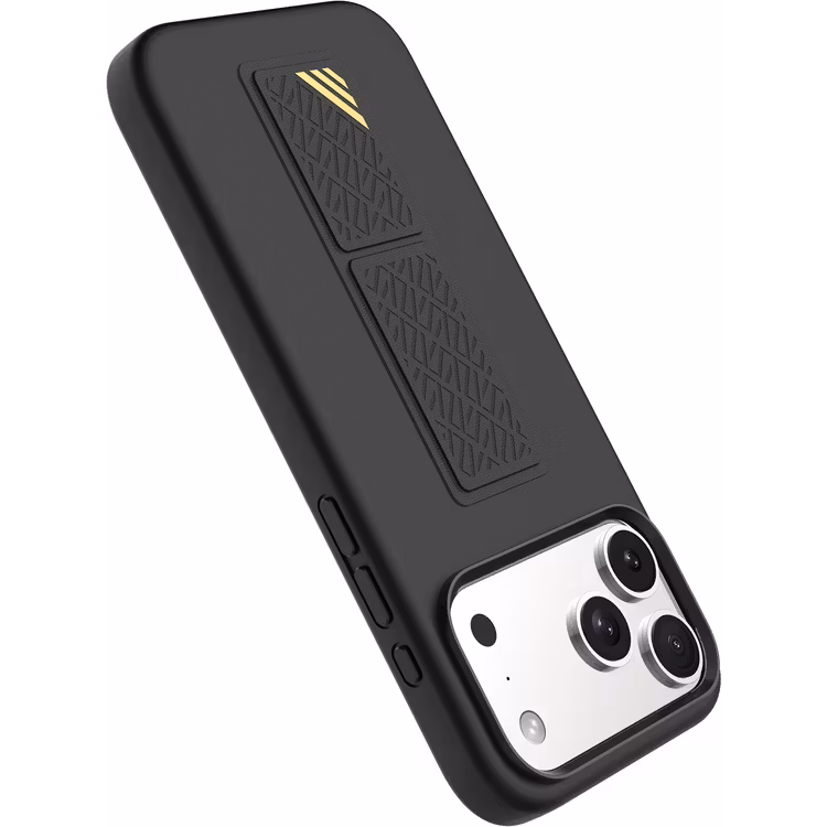 LEVELO IPHONE 17 PRO MORPHIX SILICONE CASE WOTH LEATHER GRIP BLACK LVLMRPS17PBK thumbnail 10