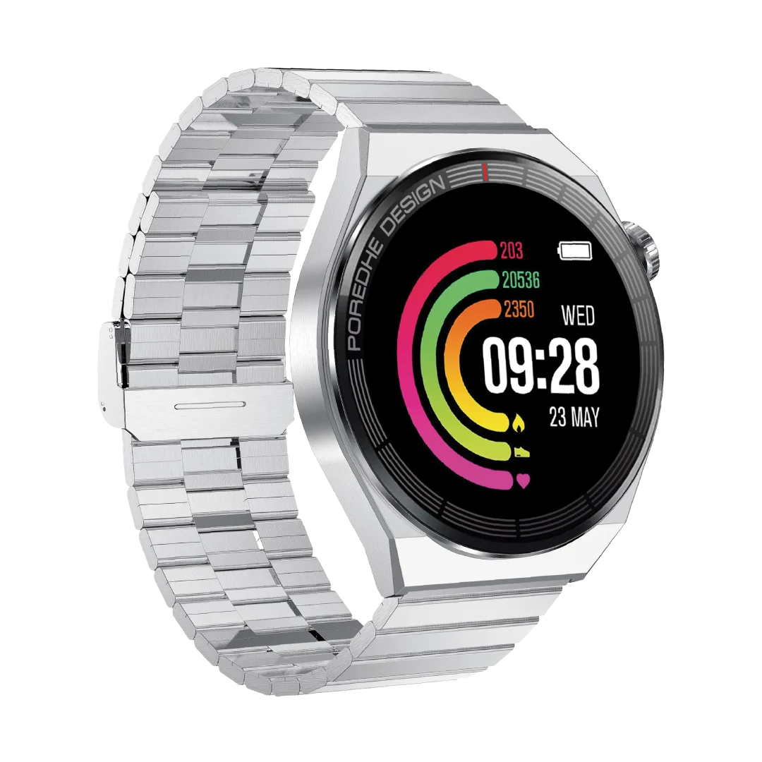 PAWA SMART WATCH ELEGANCE AMOLED SILVER PW-SWE143T2-SL