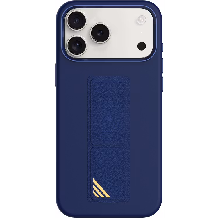 LEVELO IPHONE 17 PRO MORPHIX SILICONE CASE WITH LEATHER GRIP DARK BLUE LVLMRPS17PDBK thumbnail 12
