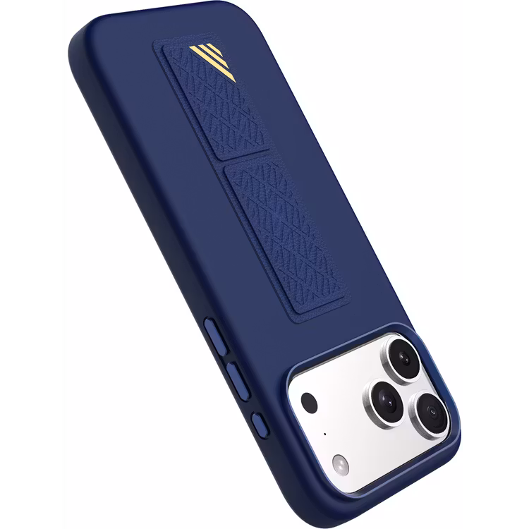 LEVELO IPHONE 17 PRO MORPHIX SILICONE CASE WITH LEATHER GRIP DARK BLUE LVLMRPS17PDBK thumbnail 10