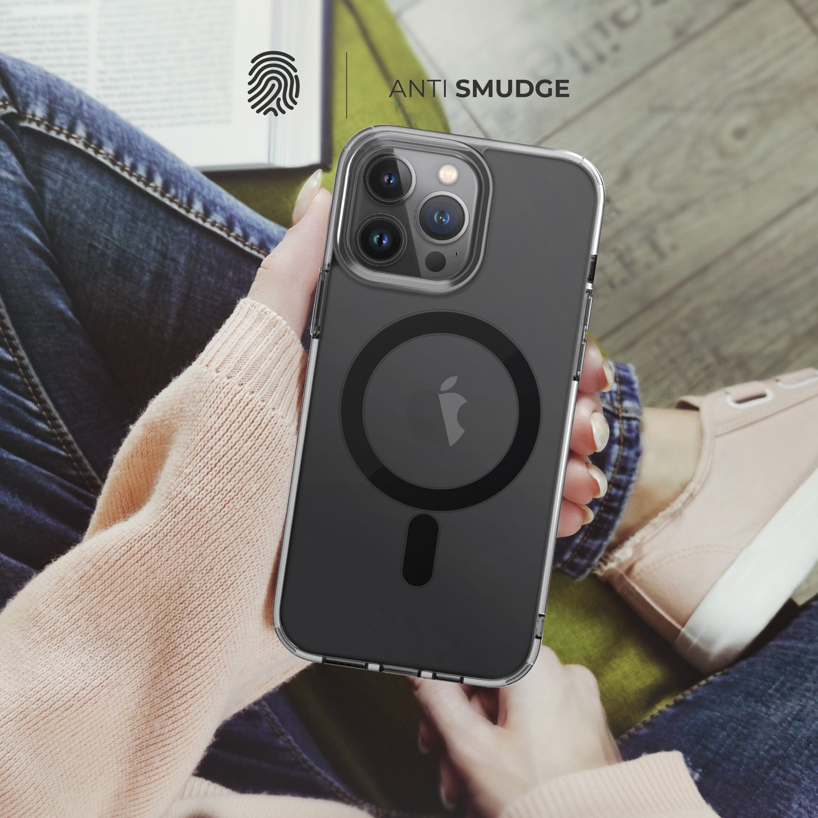 BLUPEBBLE IPHONE 15 PRO MAX HYBRID MAG COMPATIBLE WITH MAGSAFE CRYSTAL CASE thumbnail 7