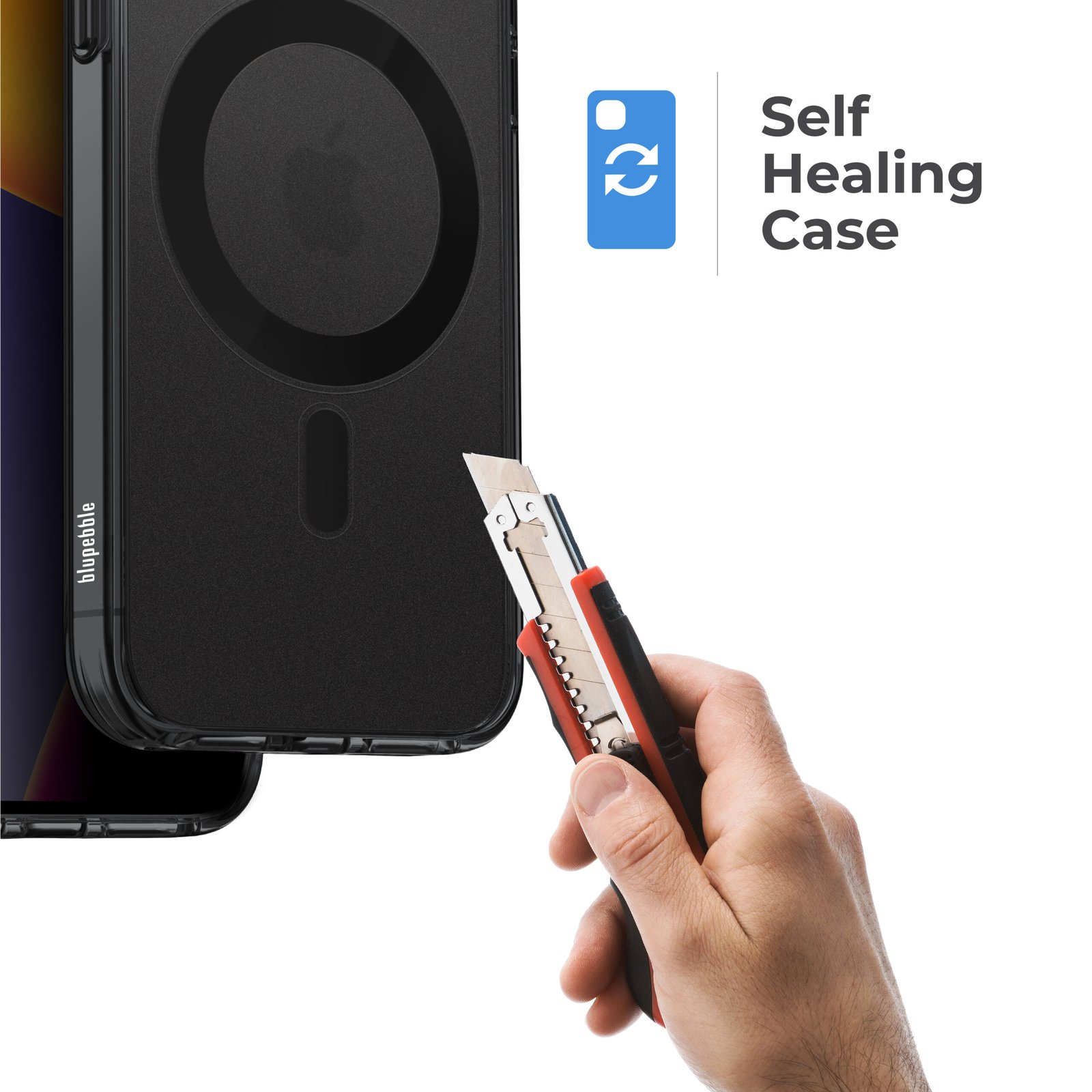 BLUPEBBLE IPHONE 15 PRO MAX HYBRID MAG COMPATIBLE WITH MAGSAFE CRYSTAL CASE thumbnail 9
