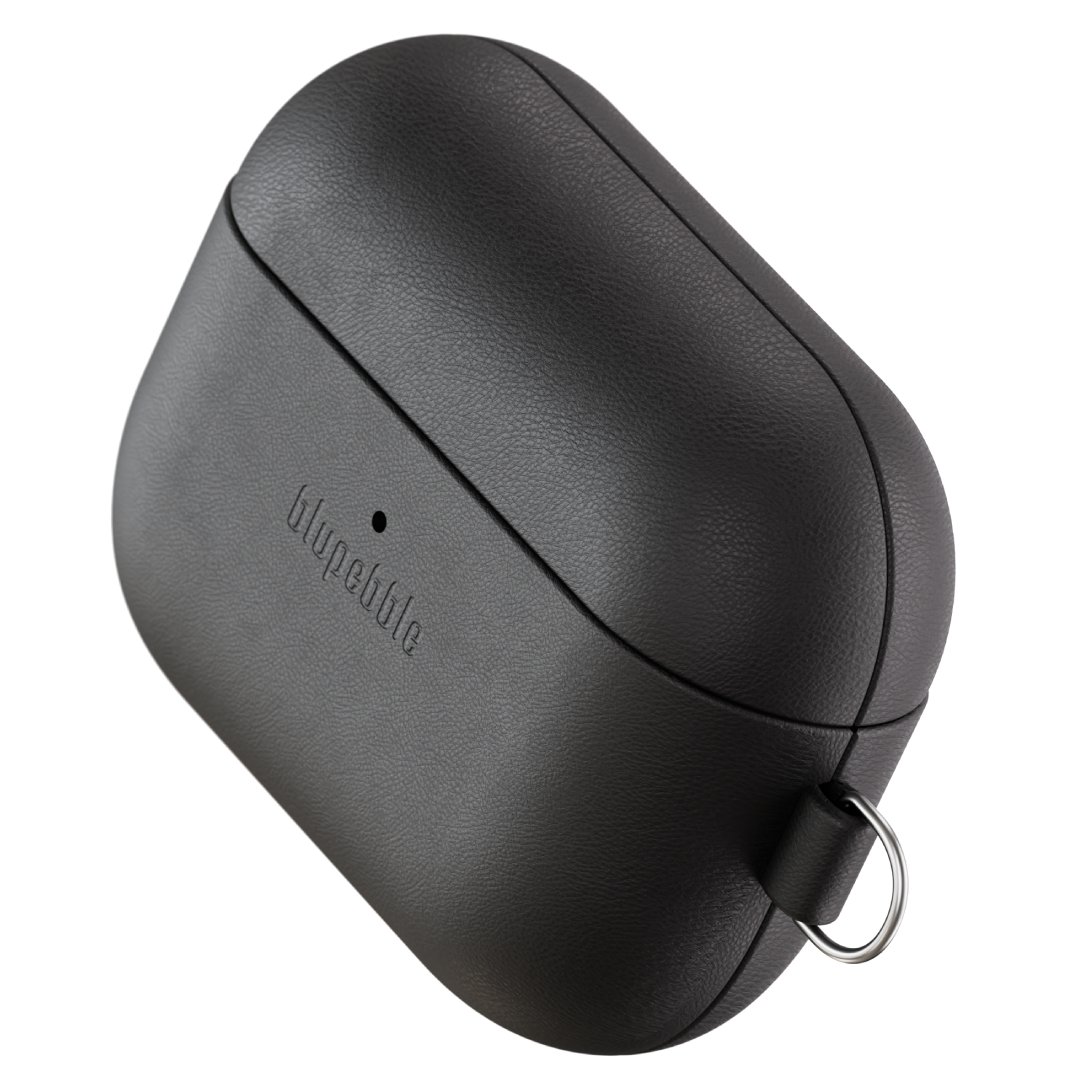 BLUPEBBLE LUXESHIELD AIRPODS PRO 3 CASE BLACK BP-APP3LTHSHD-BK