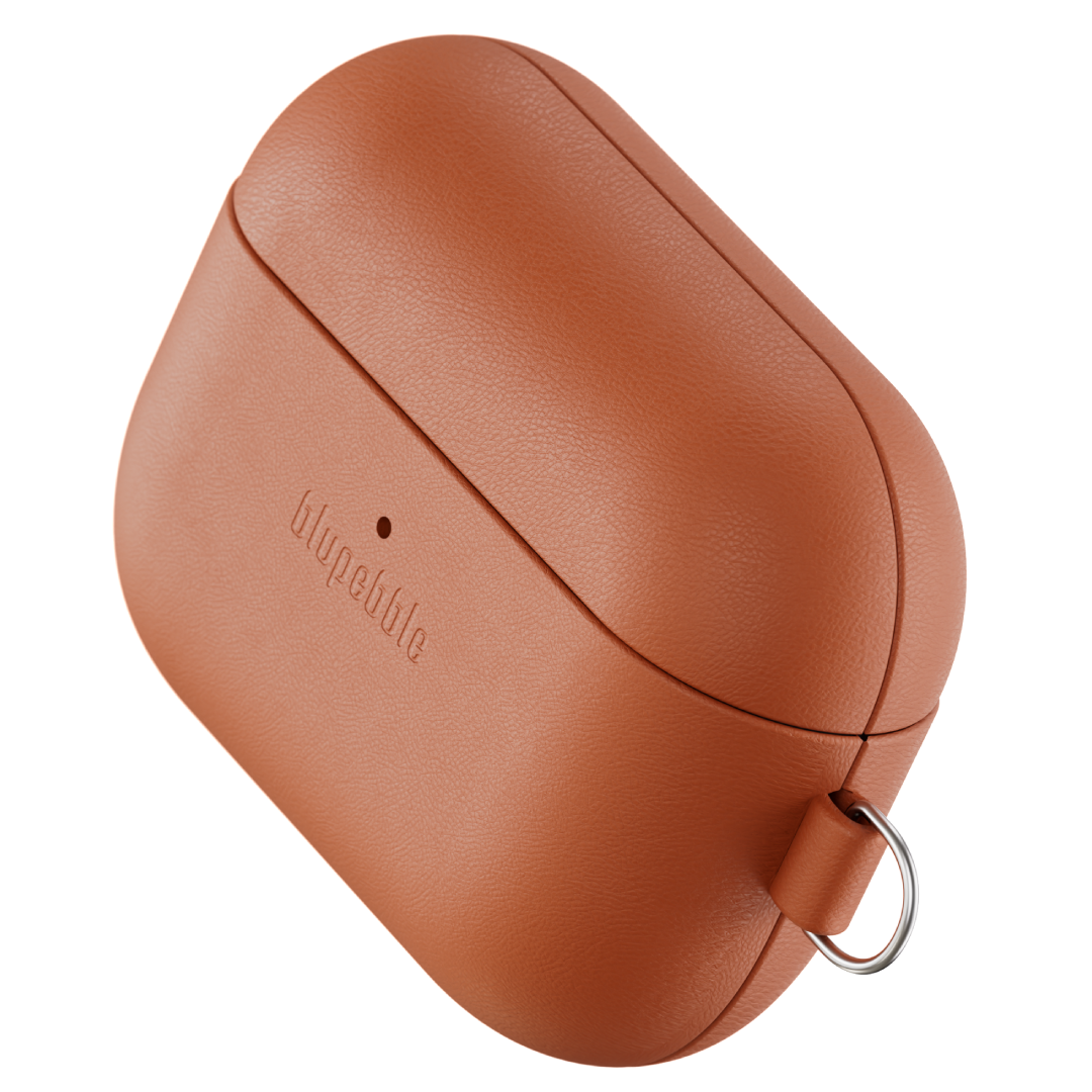 BLUPEBBLE LUXESHIELD AIRPODS PRO 3 CASE BROWN BP-APP3LTHSHD-BR
