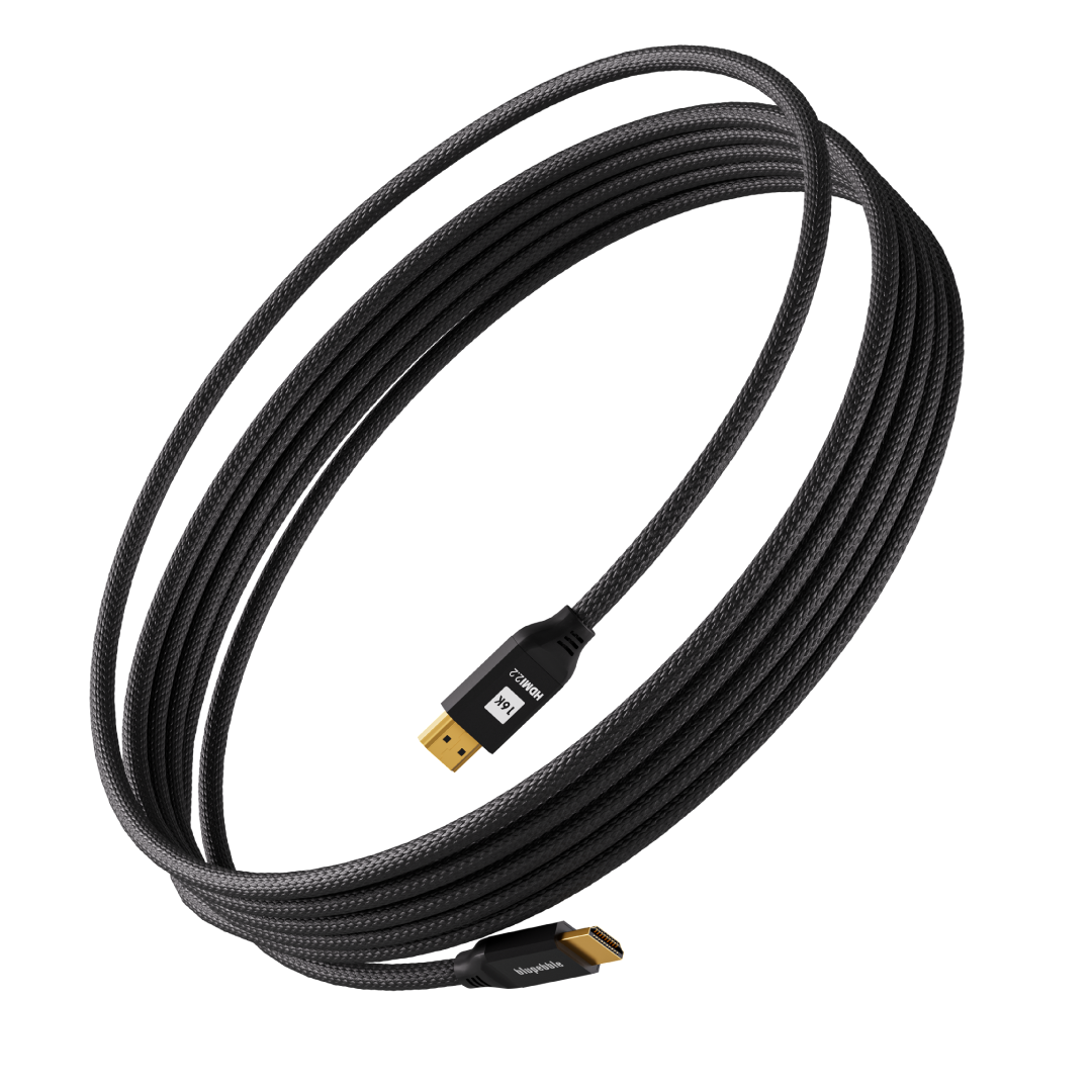 BLUPEBBLE 16K HDMI TO HDMI 2.2 ALUMINUM HOUSING SUPPORT 16K/60Z CABLE 2M BLACK BP-HD16KGEN2-AG2-BK thumbnail 2