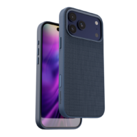 BLUPEBBLE IPHONE 17 PRO WEAVON CASE WITH MAGSAFE NAVY BP-IPWVN17PRO-NVY