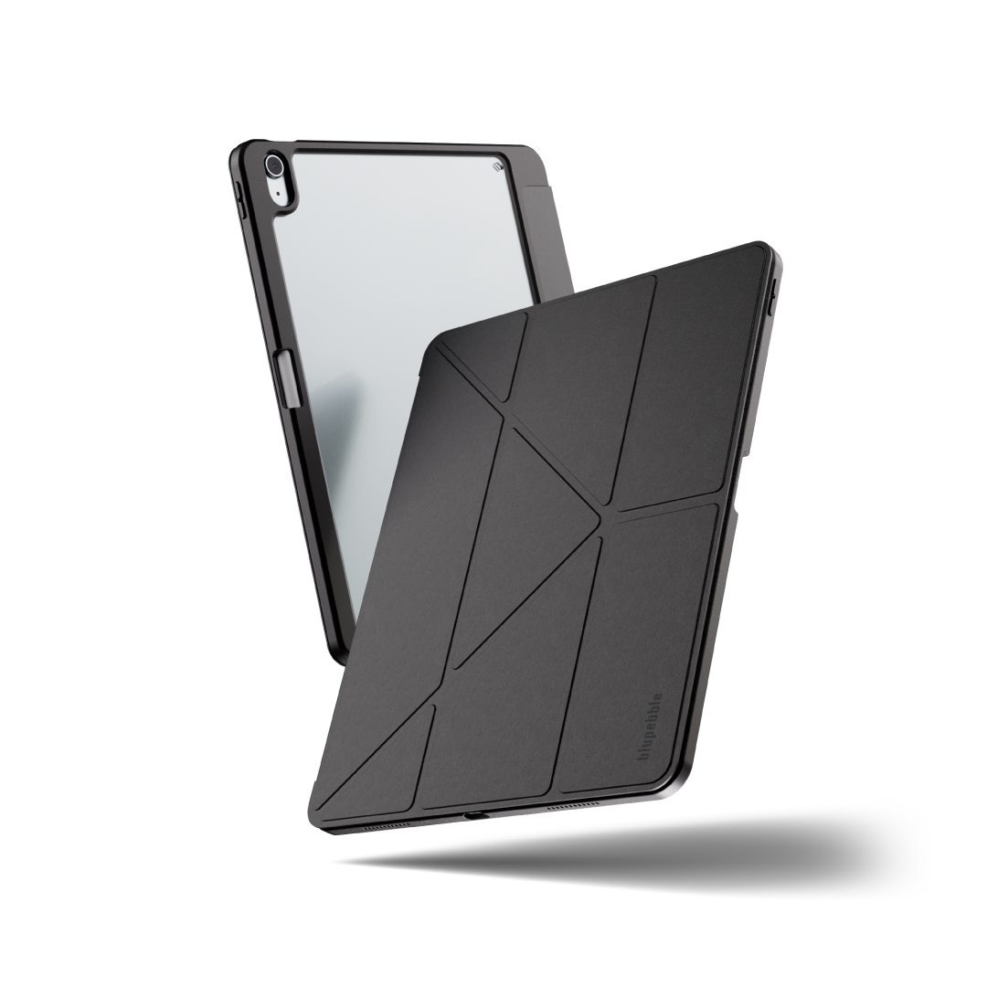 BLUPEBBLE IPAD 10.9 INCH NEW YORKER SLIM CASE W Y-FOLD STAND 2024 BLACK BP-NEWYORKER10GEN-BK