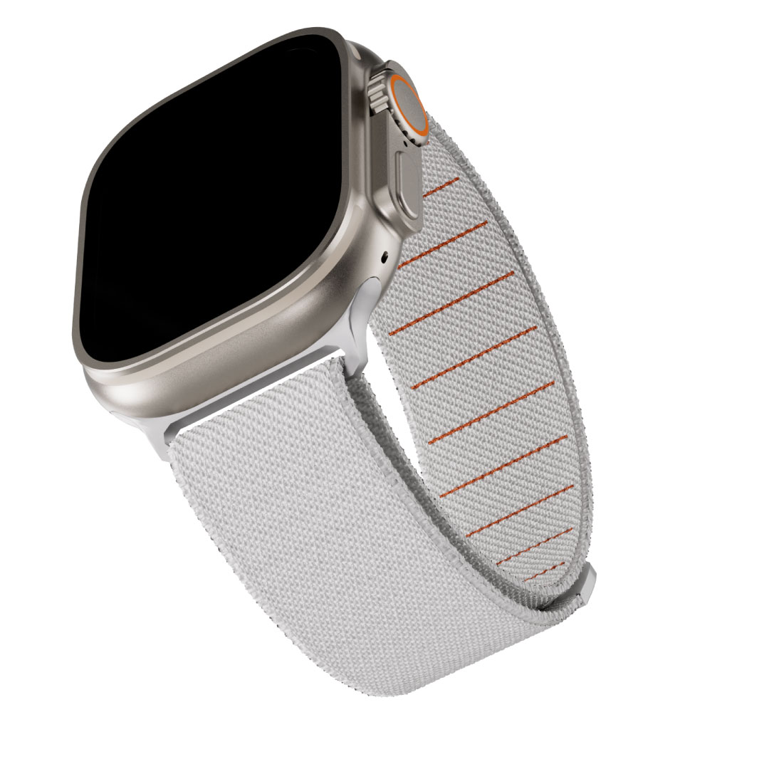 BLUPEBBLE APPLE WATCH STRAP ULTRA 3 AND SERIES 11 TERYN SERIES 49/46/45/44/42MM WHITE BP-TERYN-WH