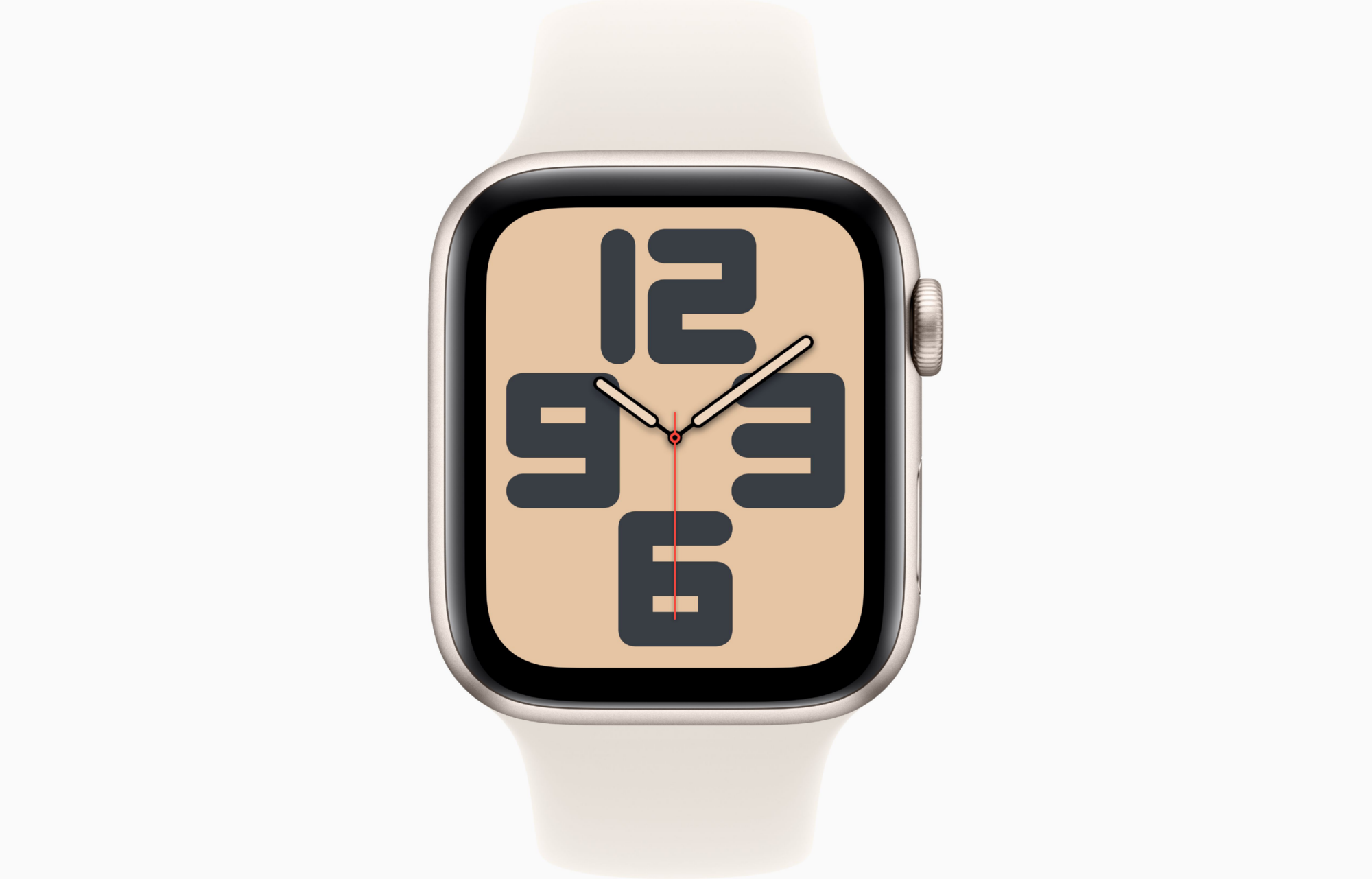APPLE WATCH SE GPS 44MM STARLIGHT ALUMINIUM CASE WITH STARLIGHT SPORT BAND S/M MNTD3