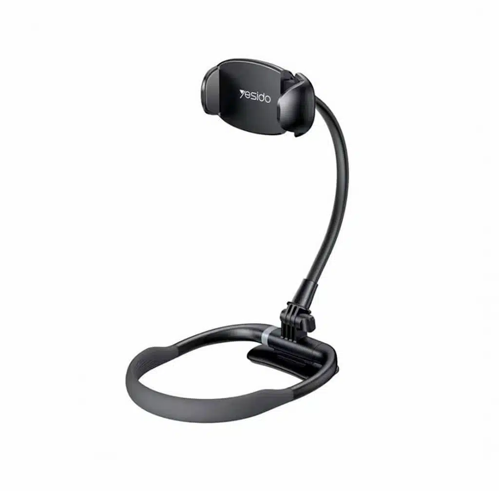YESIDO ADJUSTABLE LAZY MAGNETIC PHONE HOLDER BLACK C291