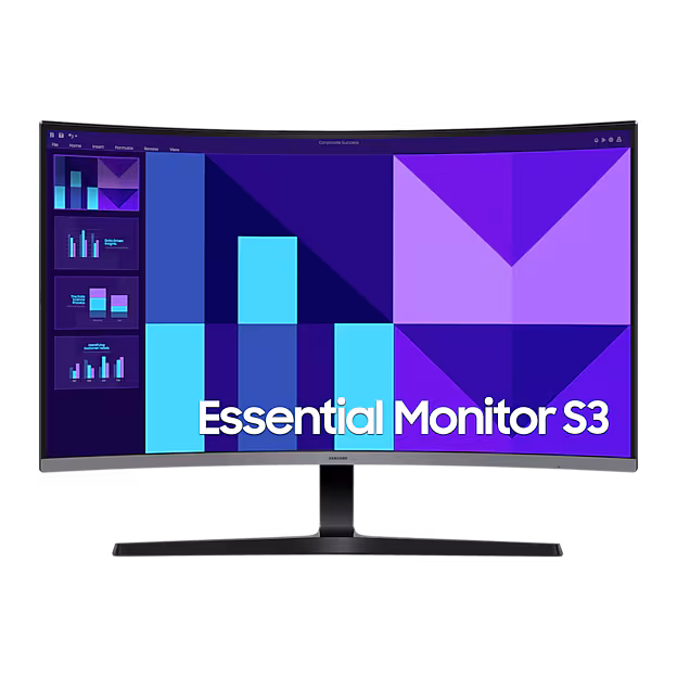 SAMSUNG MAINSTREAM MONITOR S3 32 INCH CURVED FHD VA PANEL 100HZ 4MS EYE SAVER LS32D392GAMXUE