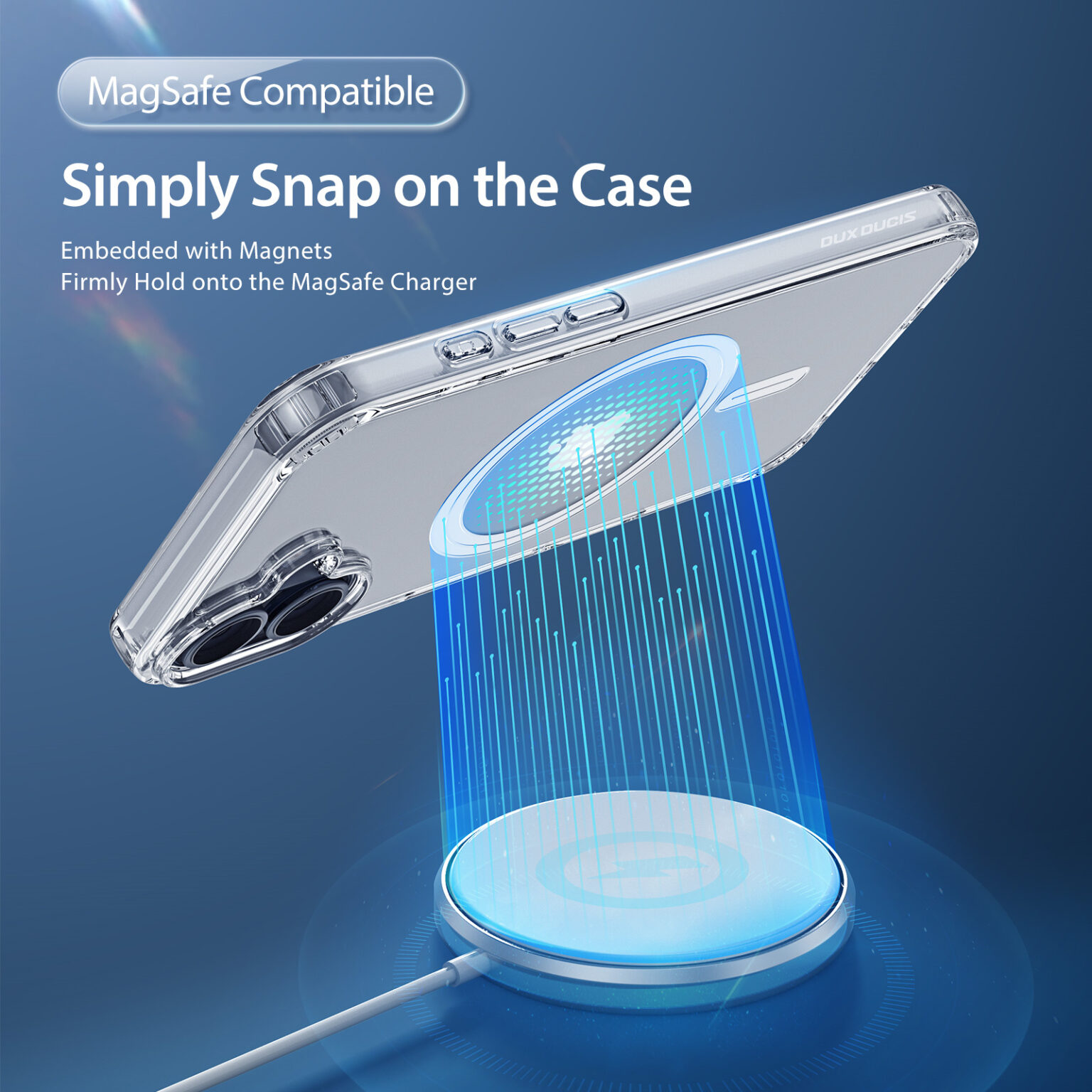 DUXDUCIS IPHONE 16 PLUS CLIN MAG CASE CLEAR CLIN-00105 thumbnail 3