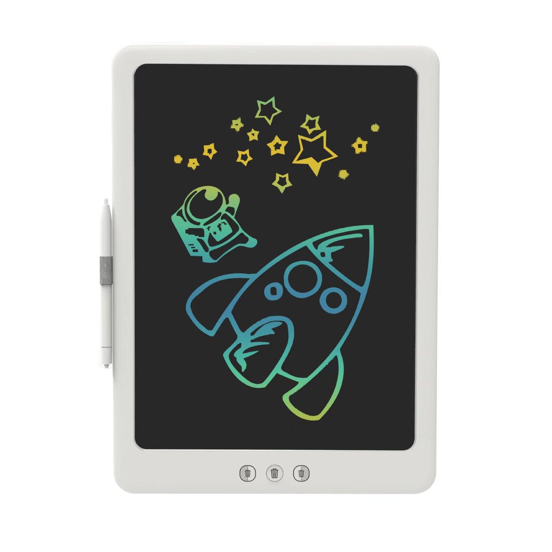 Bluepebble 14-Inch Tablet Doodle Writing & Drawing Board for Kids - White BP-DOODLE14-WH