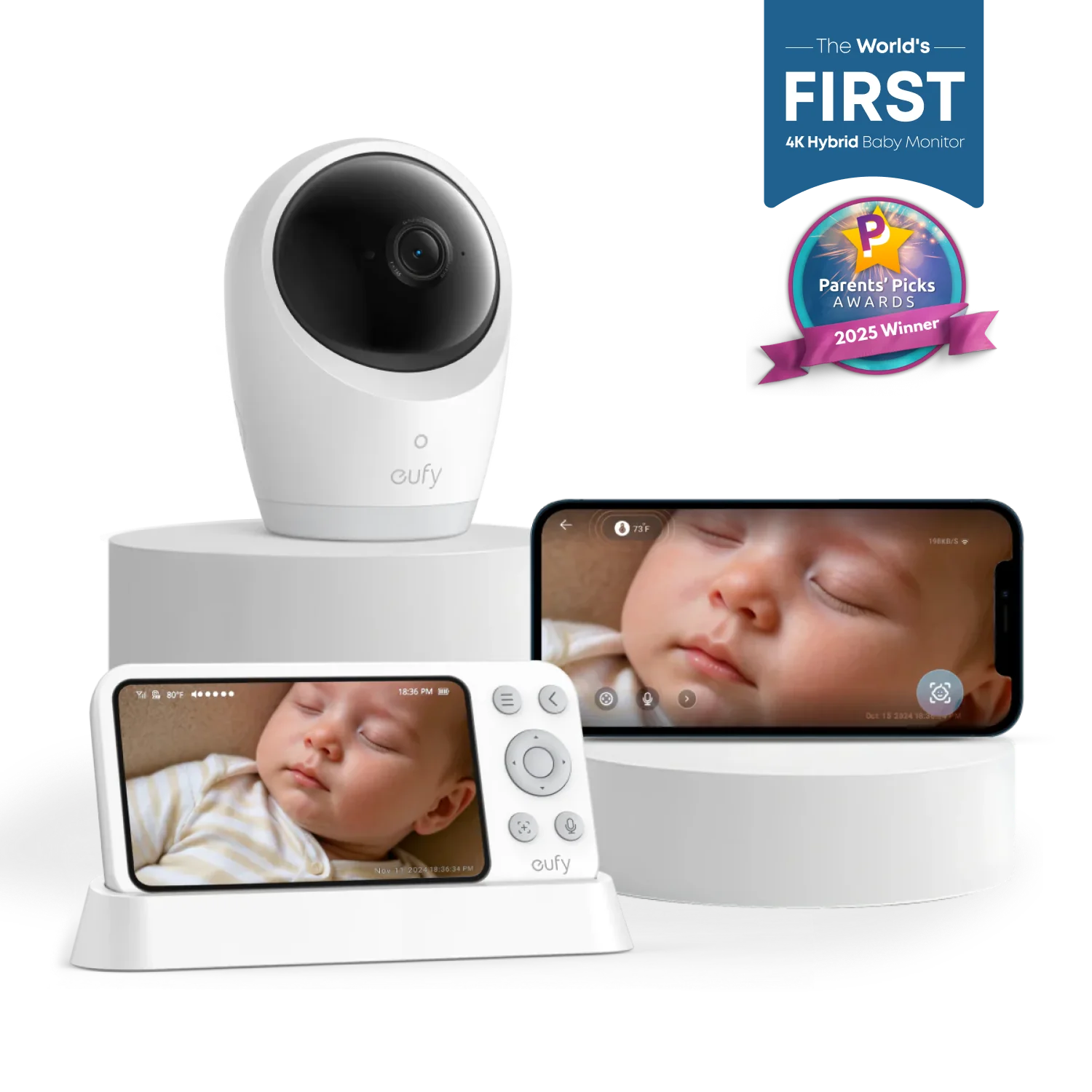 EUFY E21 BABY MONITOR WHITE E8354221