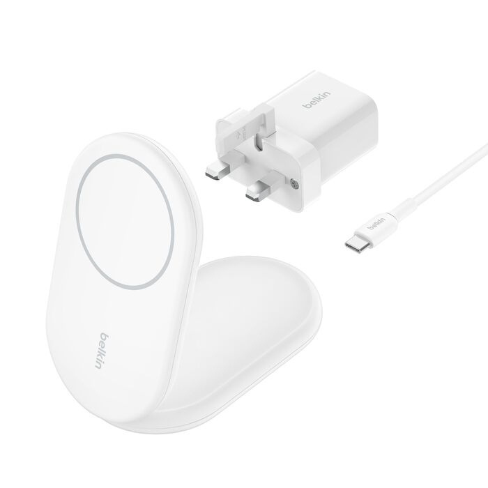BELKIN BOOST CHARGE 15W MAGNETIC FOLDABLE CHARGER WHITE WIB007MYWH