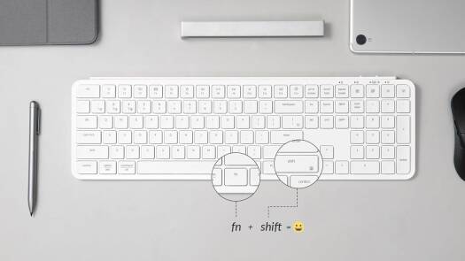 KEYCHRON B6 PRO ULTRA SLIM 2.4G WIRELESS KEYBOARD IVORY WHITE ARABIC B6P-K8-AR thumbnail 3