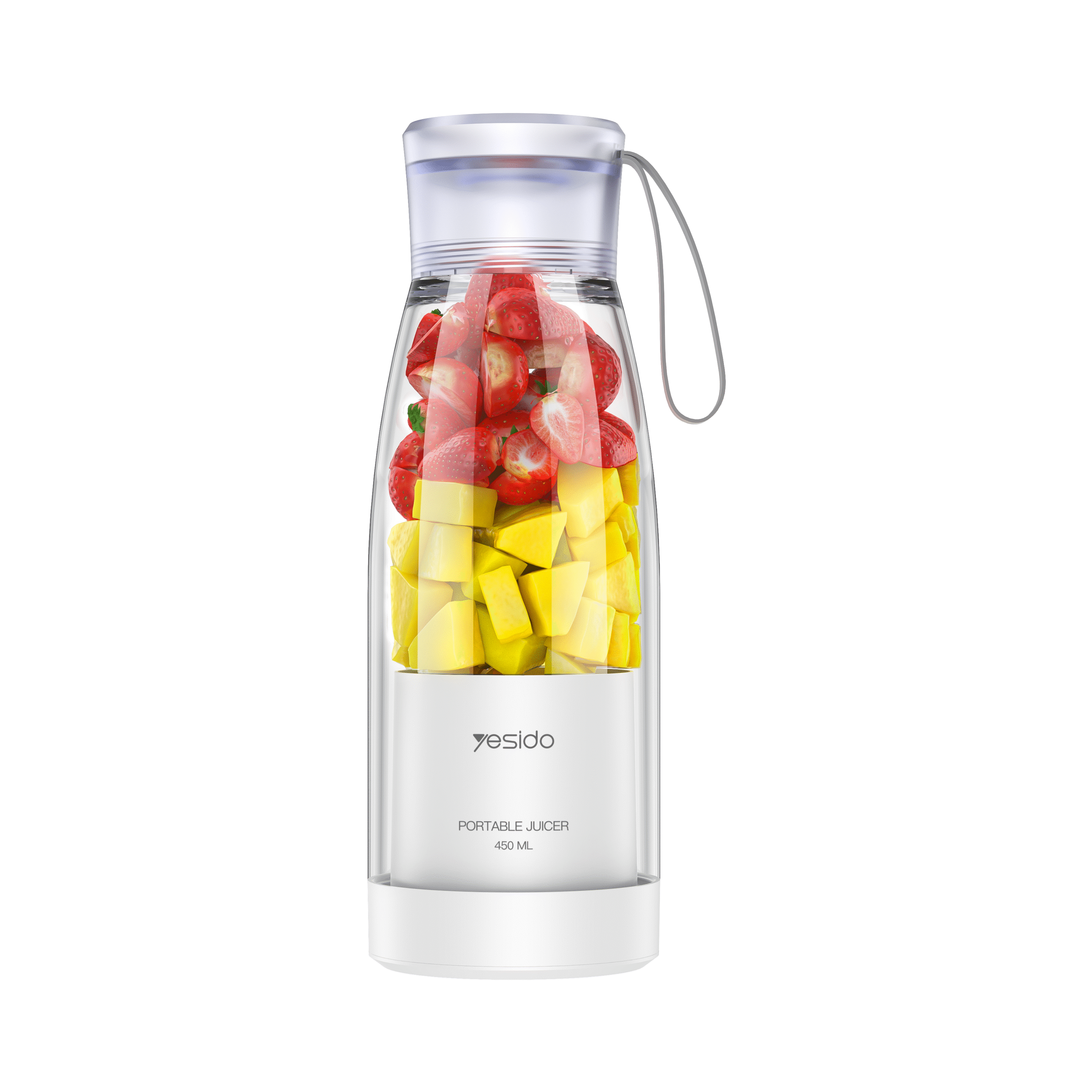 YESIDO 450ML PORTABLE USB C JUICER WHITE EC17