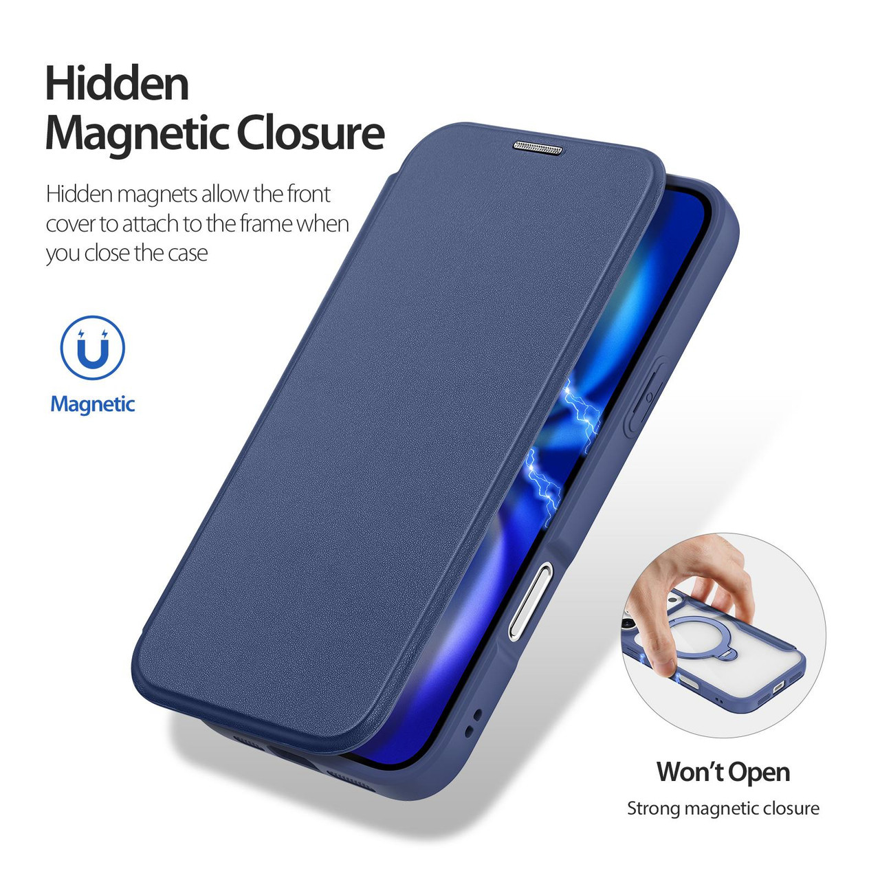 DUX DUCIS IPHONE 17 PRO MAX SKIN X PRO CASE WITH MAGNETIC STAND BLUE SKIN-X0509 thumbnail 2