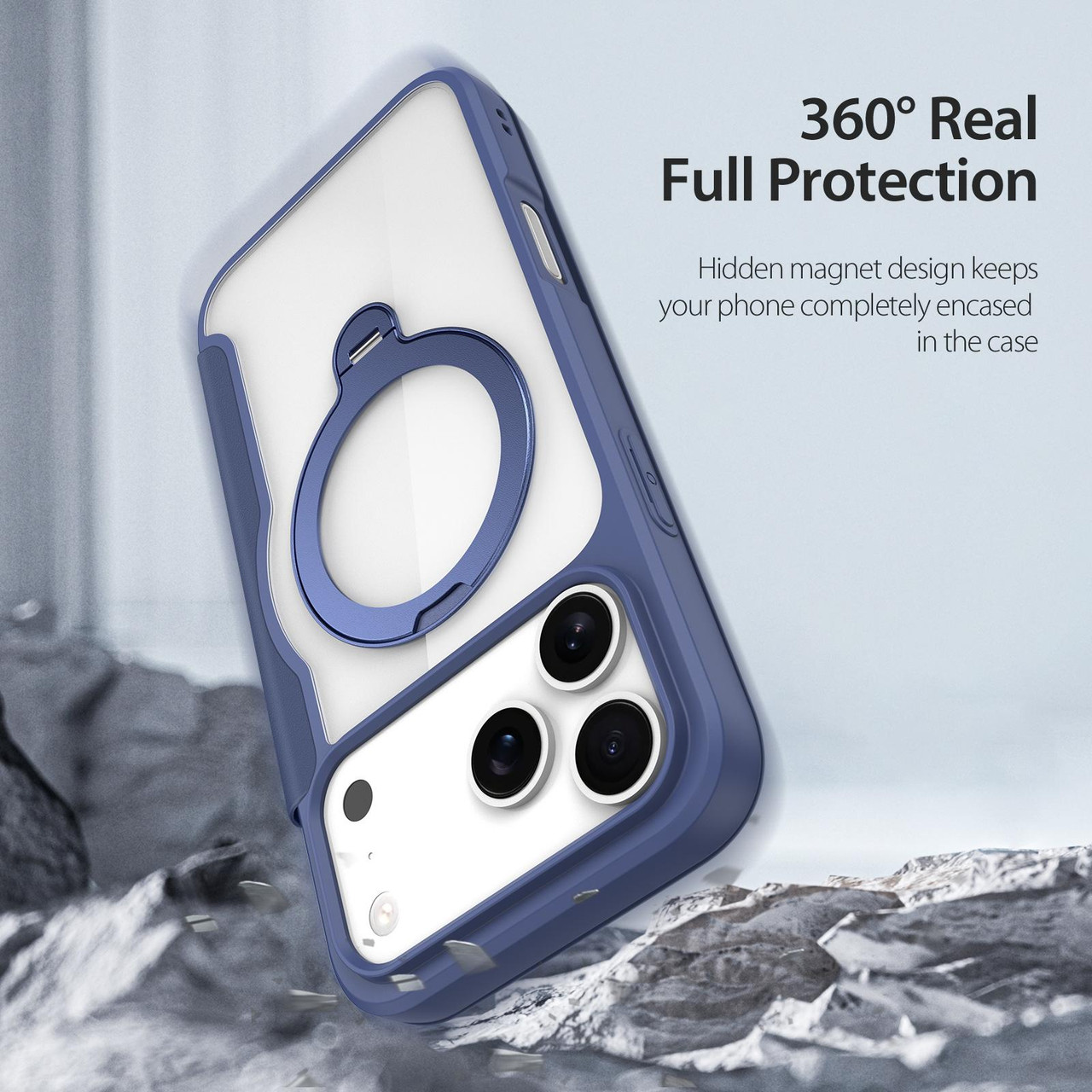DUX DUCIS IPHONE 17 PRO MAX SKIN X PRO CASE WITH MAGNETIC STAND BLUE SKIN-X0509 thumbnail 7