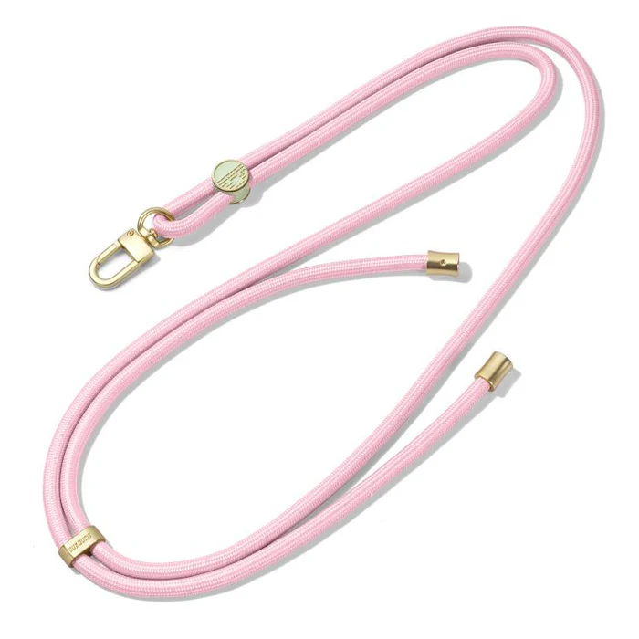 DUXDUCIS GARDEN SERIES CROSSBODY PHONE STRAP WITH TILE PATTERN PHONE LANYARD LIGHT PINK GARDEN0005