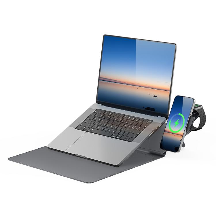 DUXDUCIS AIRQ SERIES 13.6-14.2 INCH LAPTOP WIRELESS CHARGING SLEEVE GREY AIRQ0002 thumbnail 2