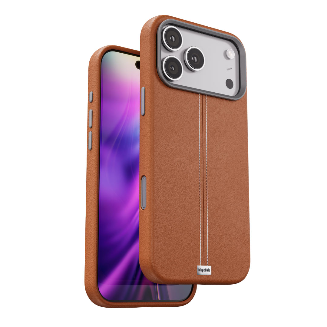 Blupebble Elite Guard MagSafe Case for iPhone 17 Pro Max – Brown