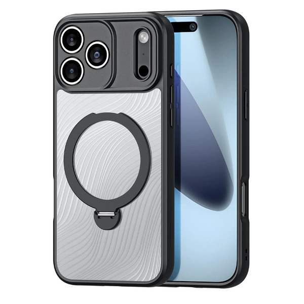 DUX DUCIS IPHONE 17 PRO MAX AIMO MAG CASE WITH MAGNETIC STAND BLACK AIMO-0381
