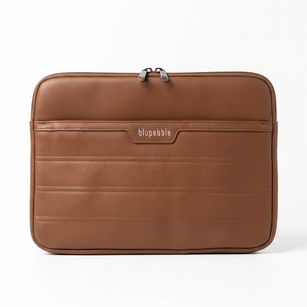 BLUPEBBLE MACBOOK SLEEVE 14 INCH ESSENTIAL BROWN BP-ESSENTIAL-BR