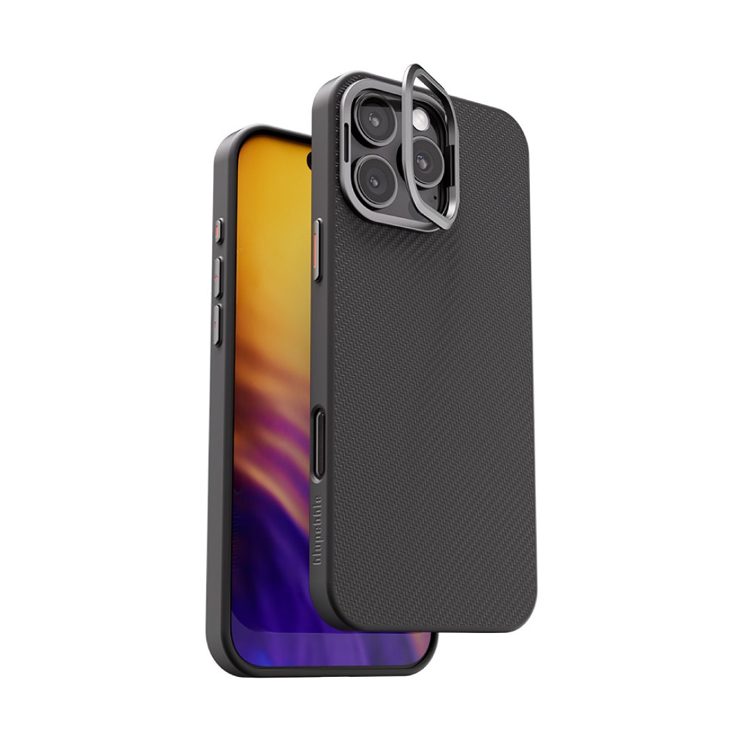 Blupebble iPhone 16 Pro/Pro Max FaserSchutz with MagSafe Case Black Gray | Ultimate Protection with Sleek Design thumbnail 3