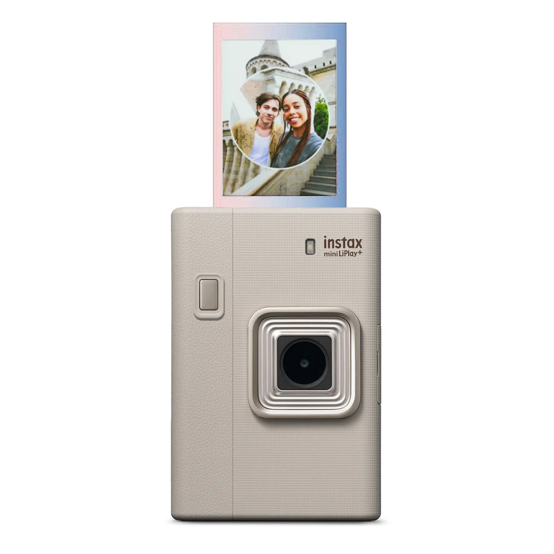FUJIFILM INSTAX MINI LIPLAY PLUS HYBRID INSTANT CAMERA SAND BEIGE thumbnail 5